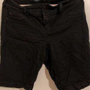 Denim Knee Lenght Shorts